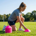 Rugby Training Marker Cones in multiple colours with cone stand