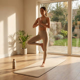PU Yoga Mat in calming colours, ideal for yoga and Pilates