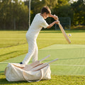 Cricket training bat crafted from Kashmir Willow, available in three sizes