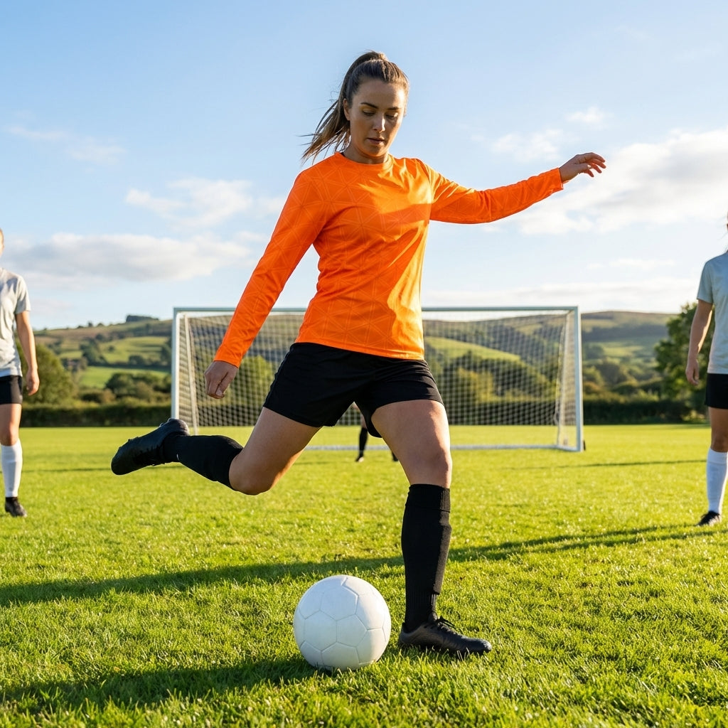 Women's Long Sleeve Football Shirt in vibrant colours