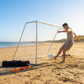 Beach soccer goal with aluminium frame and net