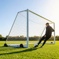 16 x 7ft Aluminium Freestanding Football Goal for Youth Matches