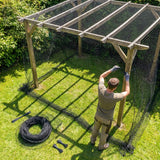 19mm black bird netting made from high-density polyethylene for garden and industrial use