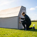 Portable team shelter in 10 colours with steel frame for sports events