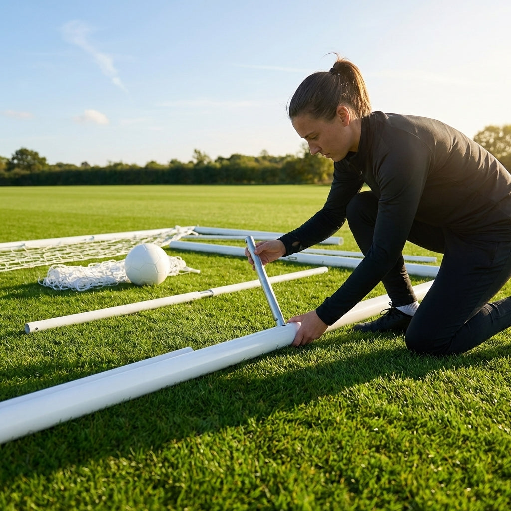 Replacement corners and connectors for football goals