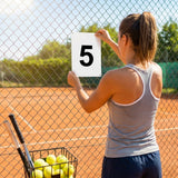 A4 PVC number plates for sports pitches and courts