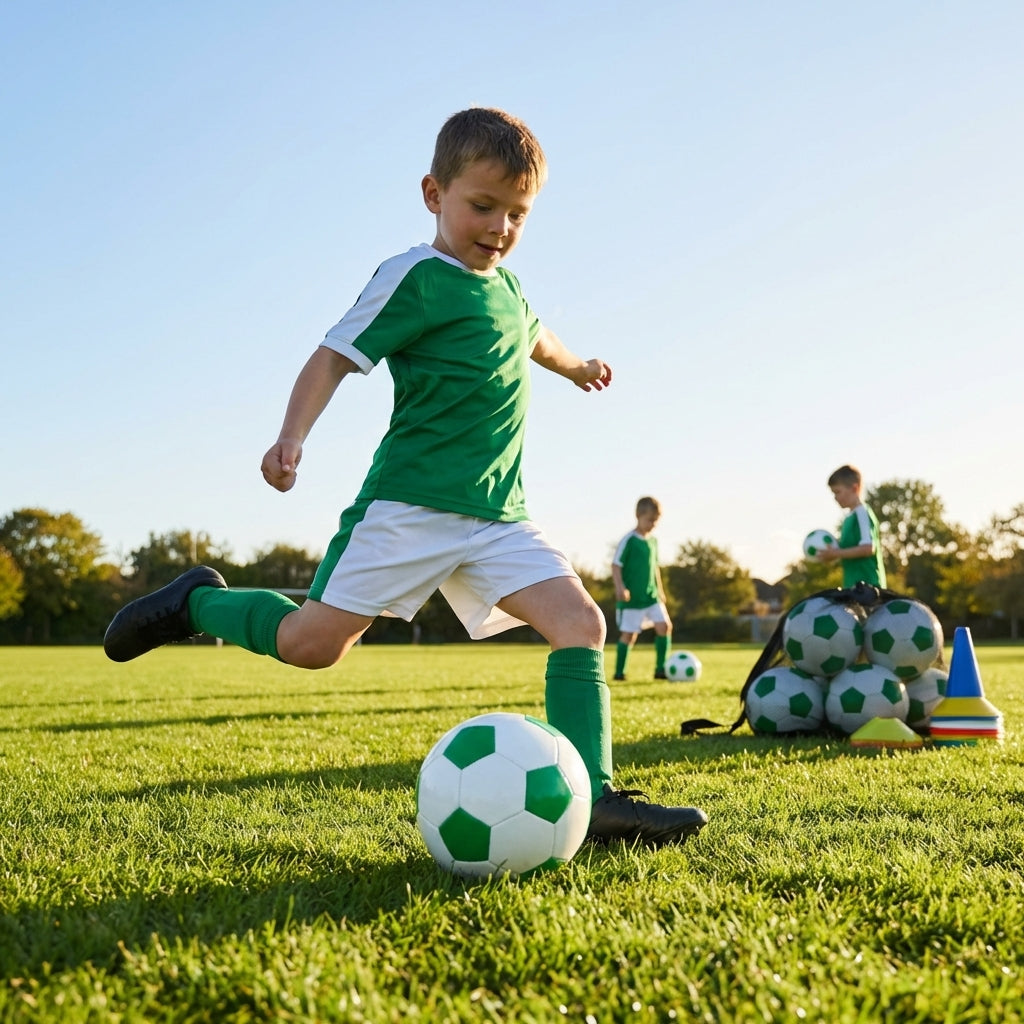Multi-colour football designed for training and matches