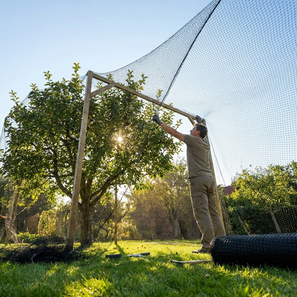 Heavy Duty Bird Netting made from high-density polyethylene