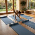 PU Yoga Mat in calming colours, 5mm thick, non-slip surface