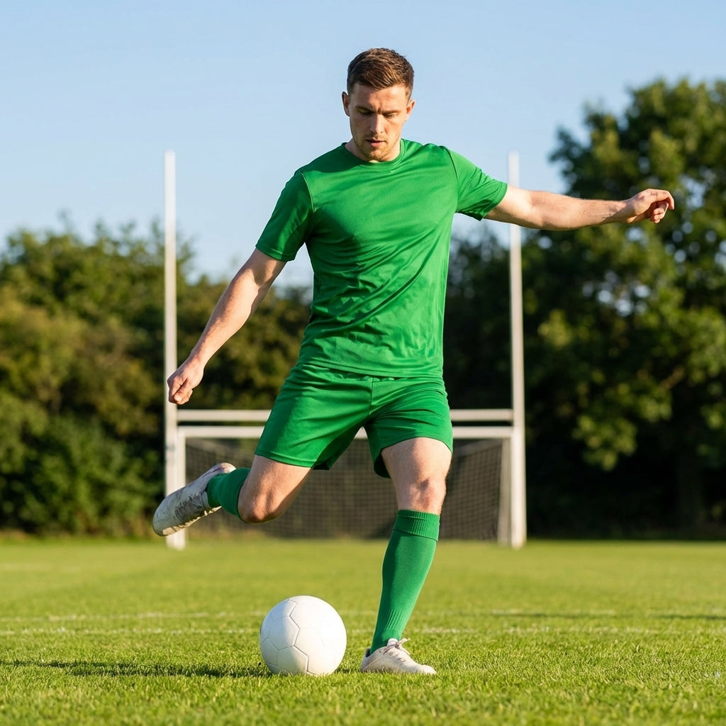 Football shorts in various colours made from polyester, ideal for sports