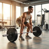 Rubber Barbell Weights with Cast Iron Core for Gym and Home Use