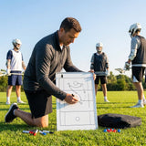 Double-sided coaching board with aluminium frame and accessories