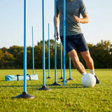 Slalom training poles in vibrant colours for agility training