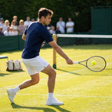 Men's tennis shirt in polyester, available in multiple sizes