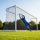 Multi-colour football goal nets for full-size goals