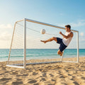 Beach soccer goal freestanding, 5.5m x 2.2m, yellow aluminium