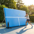Inflatable tennis rebound wall with adjustable angles for training
