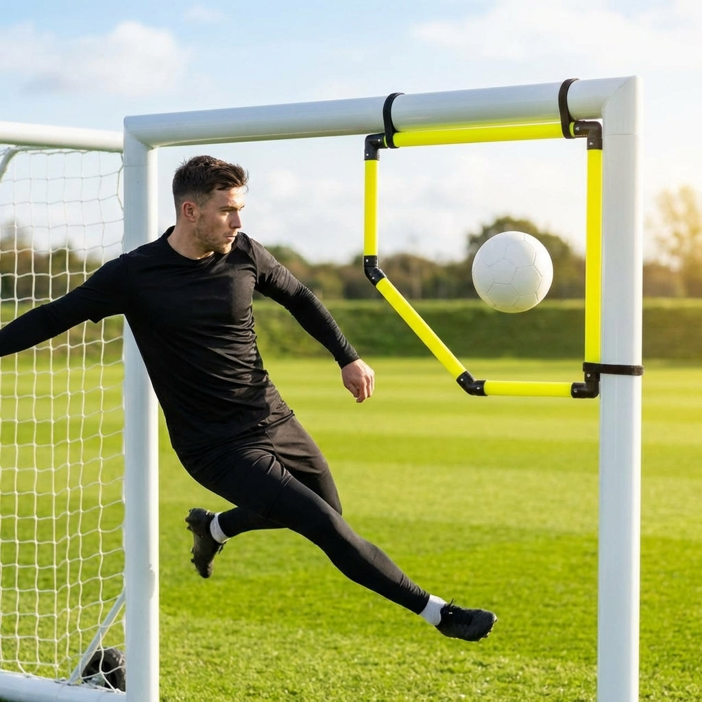 Football Goal Corner Target made of fluorescent yellow PVC
