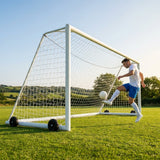 Aluminium Freestanding Football Goal 16 x 6ft for Youth Matches