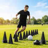 Training cones for sports and agility, durable plastic