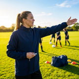 Windbreaker jacket in black and navy, ideal for training and casual use