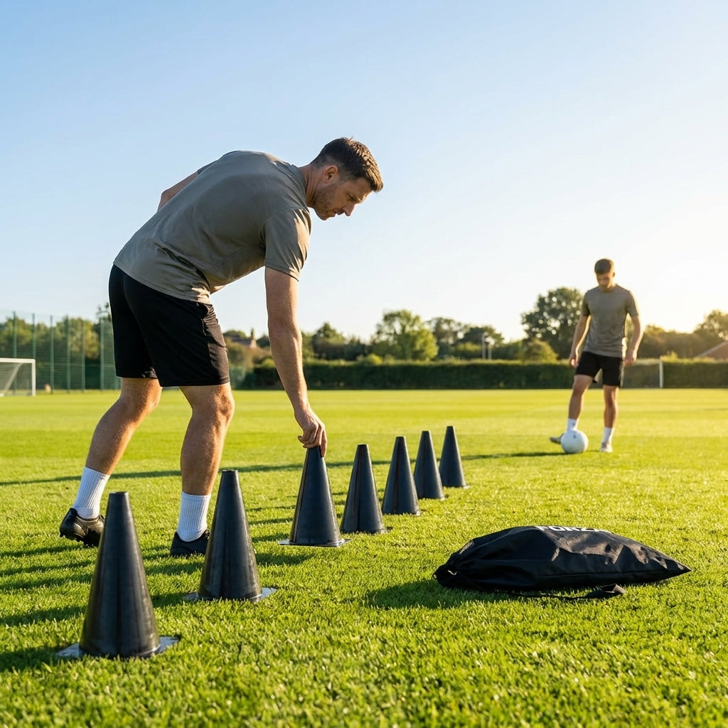 Training cones for sports practice, durable 12-inch cones