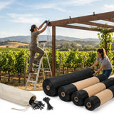 28mm bird netting in black for gardens and industrial use