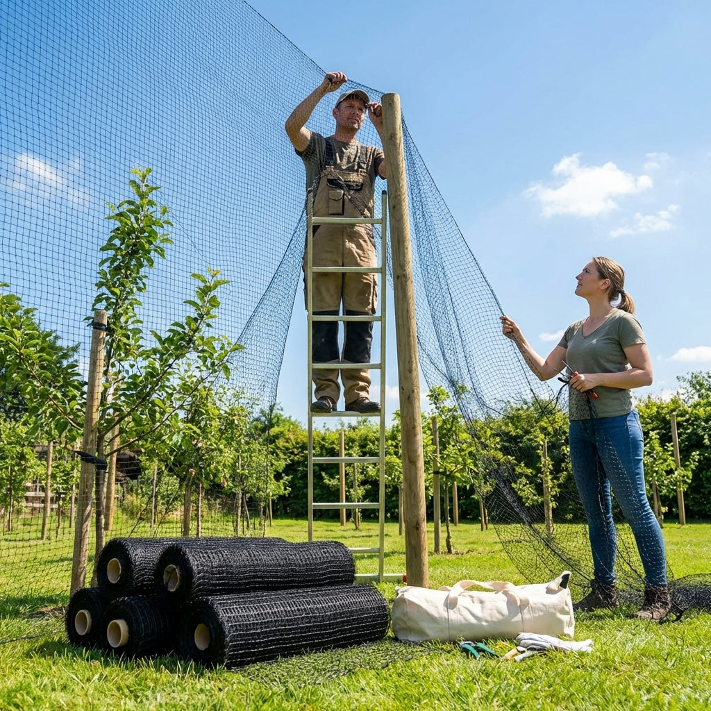 Heavy Duty Bird Netting made from high-density polyethylene