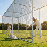 Cricket nets made from HDPE, available in various sizes for indoor and outdoor use