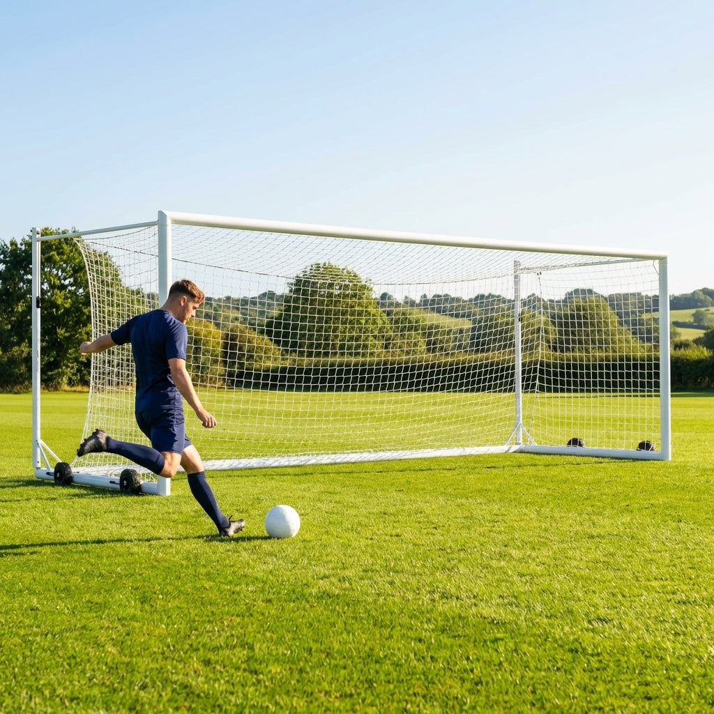 Freestanding Football Goal 21x7ft Aluminium for Junior and Senior Matches