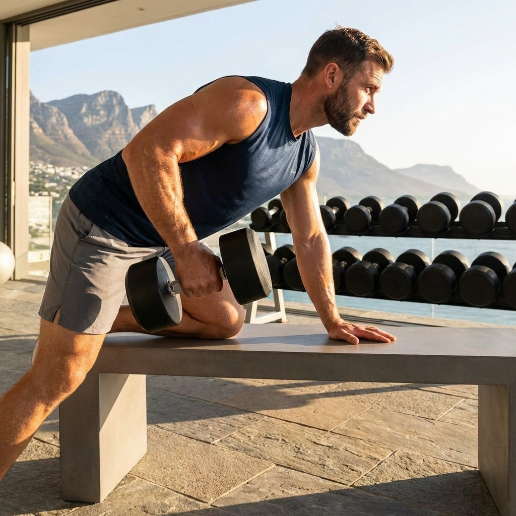 Urethane dumbbells with steel core, ideal for gyms
