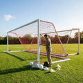 Football goal nets 24 x 8 ft, durable HDPE for clubs and schools