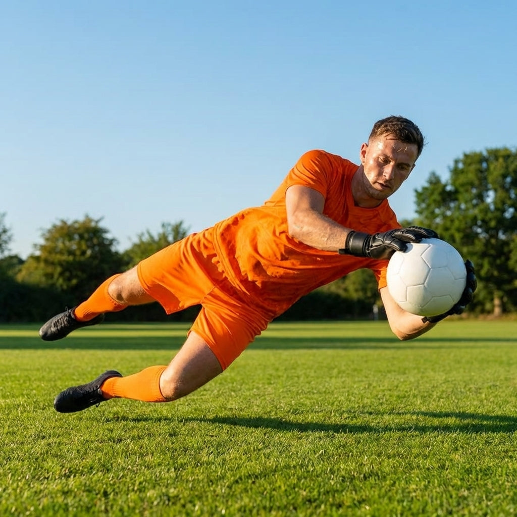 Men's goalkeeper shorts in polyester for football and futsal