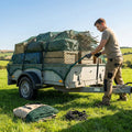 Ultra heavy duty trailer nets for secure cargo transport