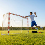 Professional handball goal with aluminium frame