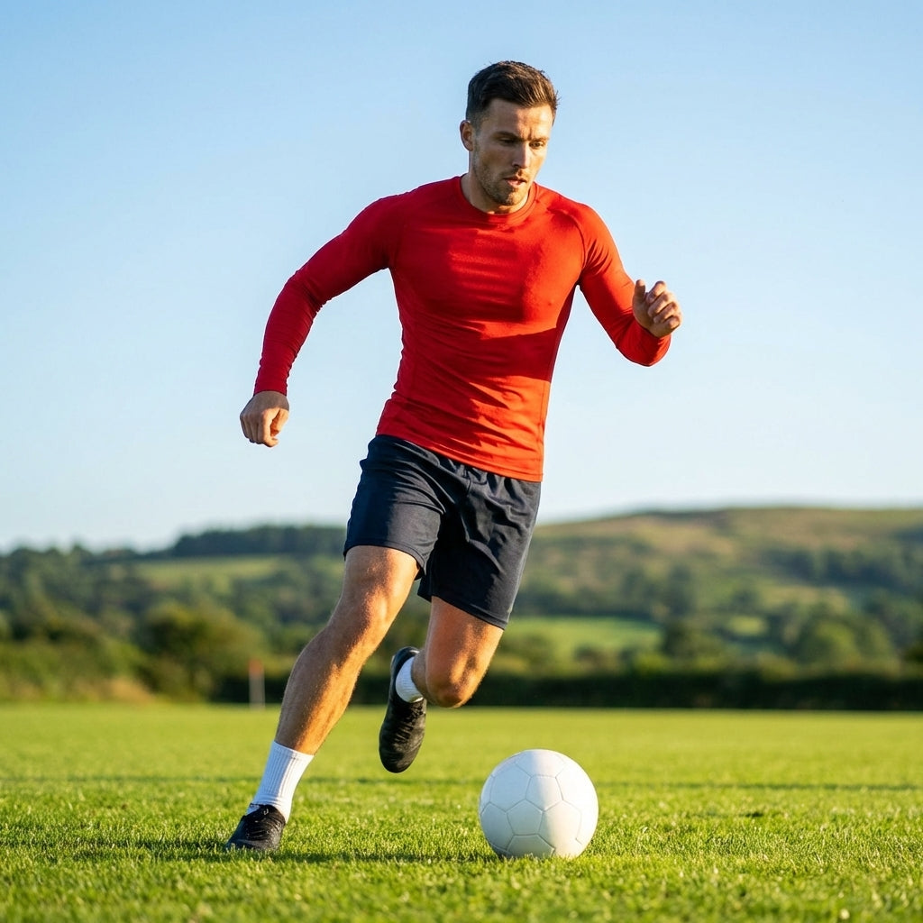 Men's long sleeve base layer in various colours for sports