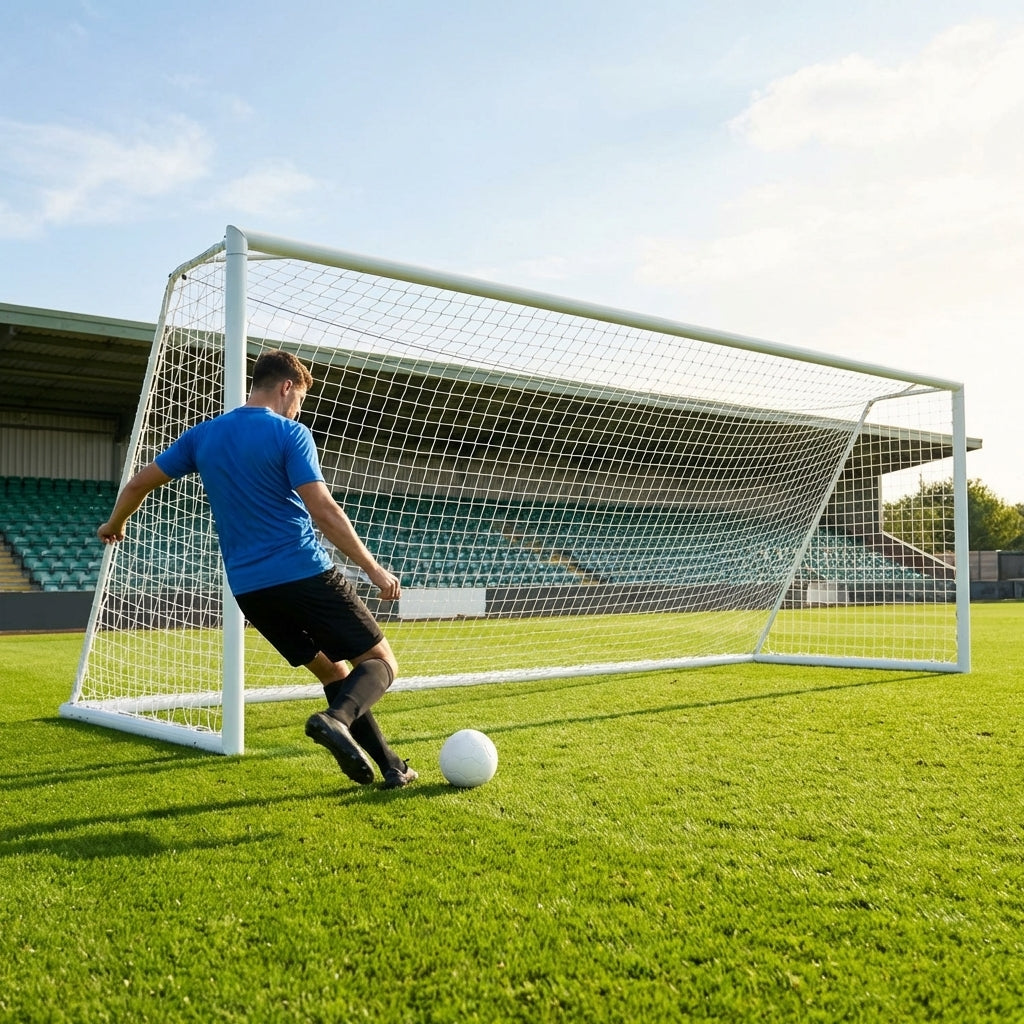 24x8ft aluminium freestanding football goal for stadium use