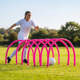 Football Training Passing Arcs, Fluorescent Yellow, High Tensile Plastic