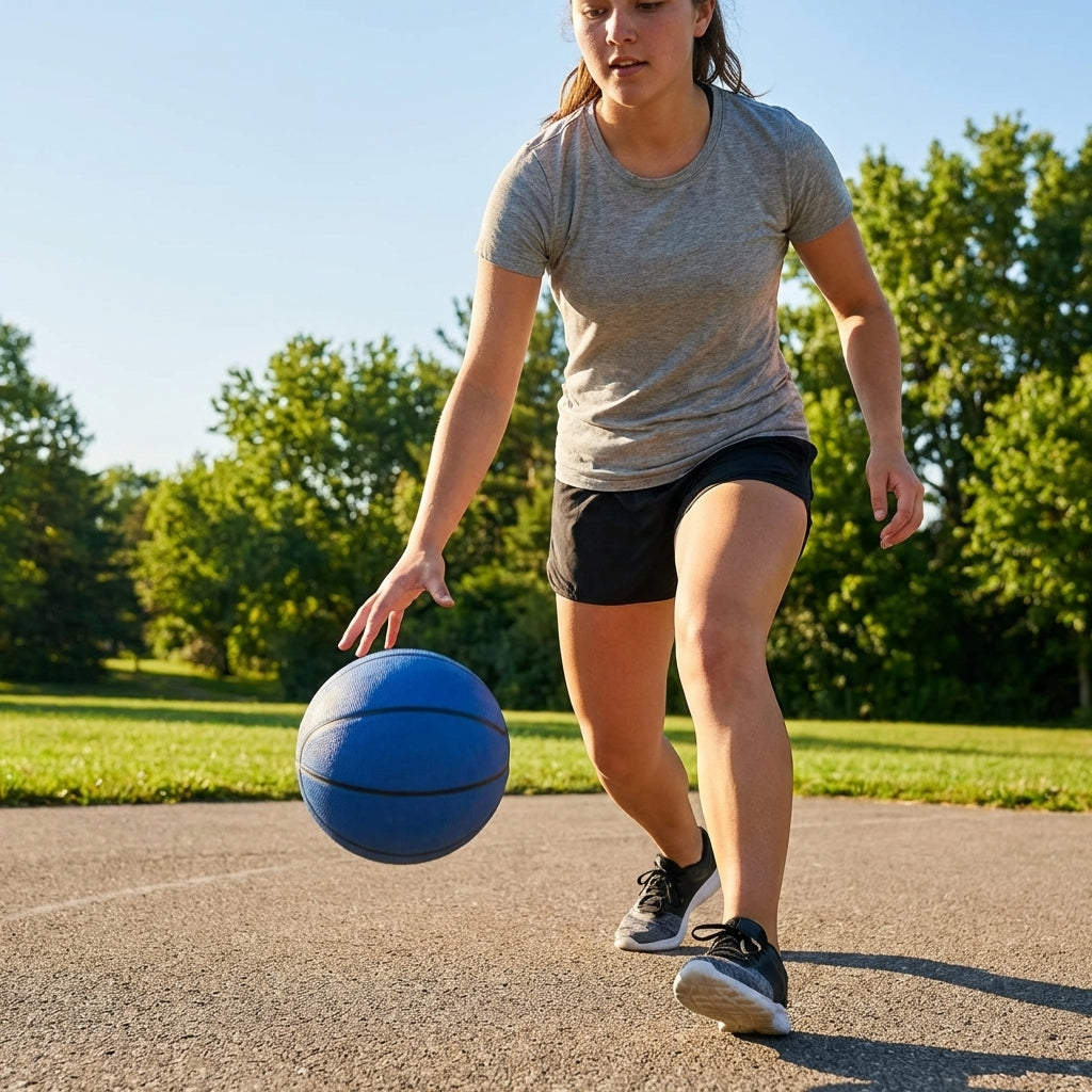 Rubber Basketball in multiple sizes for versatile play