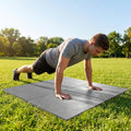 Rubber gym flooring mats, 50cm x 50cm, recycled rubber
