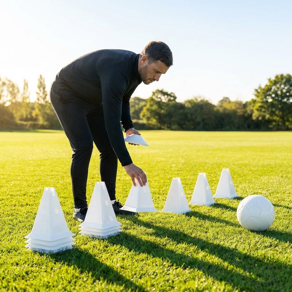 Training cones for sports practice, durable 12-inch cones