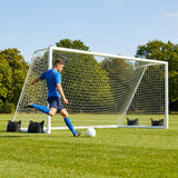 12ft x 6ft aluminium football goal for mini-soccer