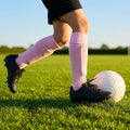Football socks in various sizes and colours for players