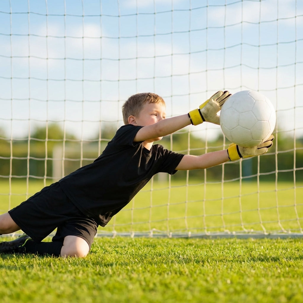 Kids' Goalkeeper Shirt in vibrant colours, ideal for football training