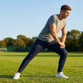 Men's tracksuit bottoms made from 100% polyester, available in six sizes