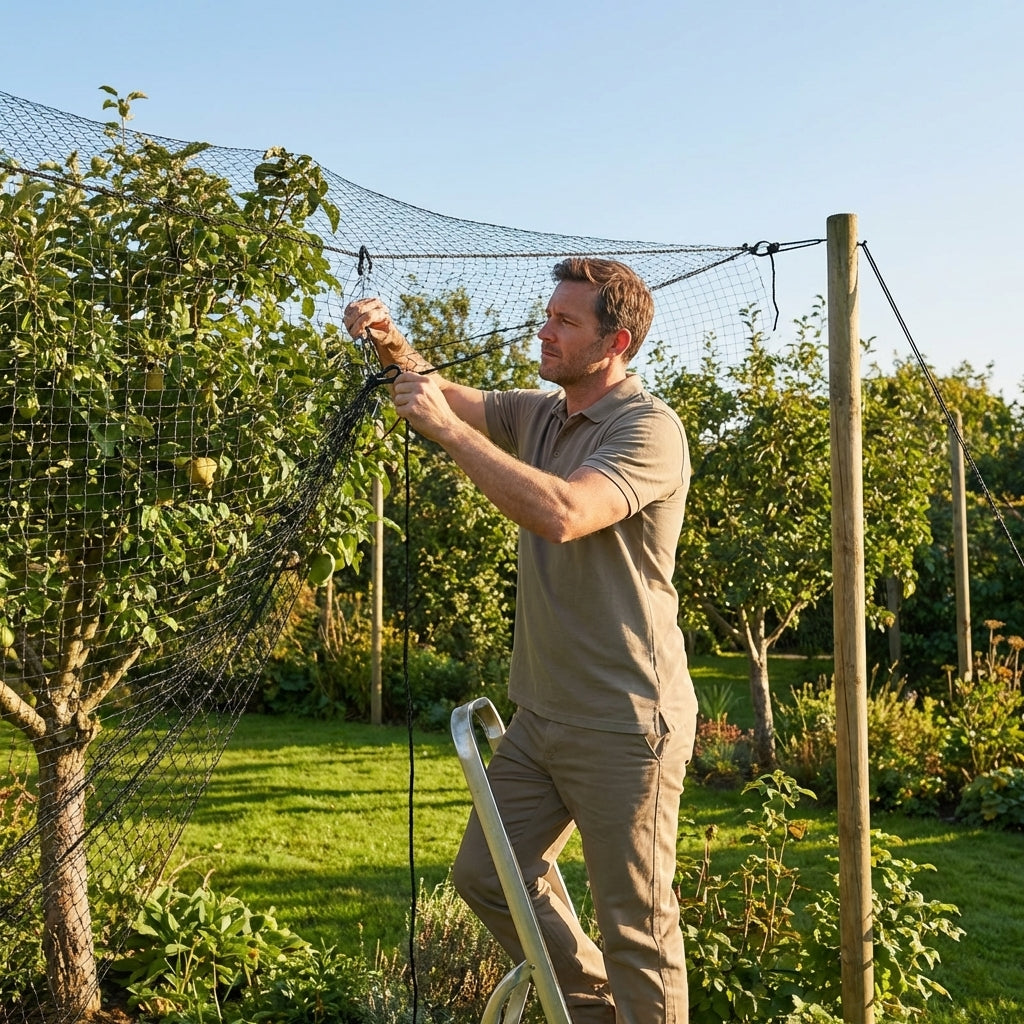 Heavy Duty Bird Netting made from high-density polyethylene