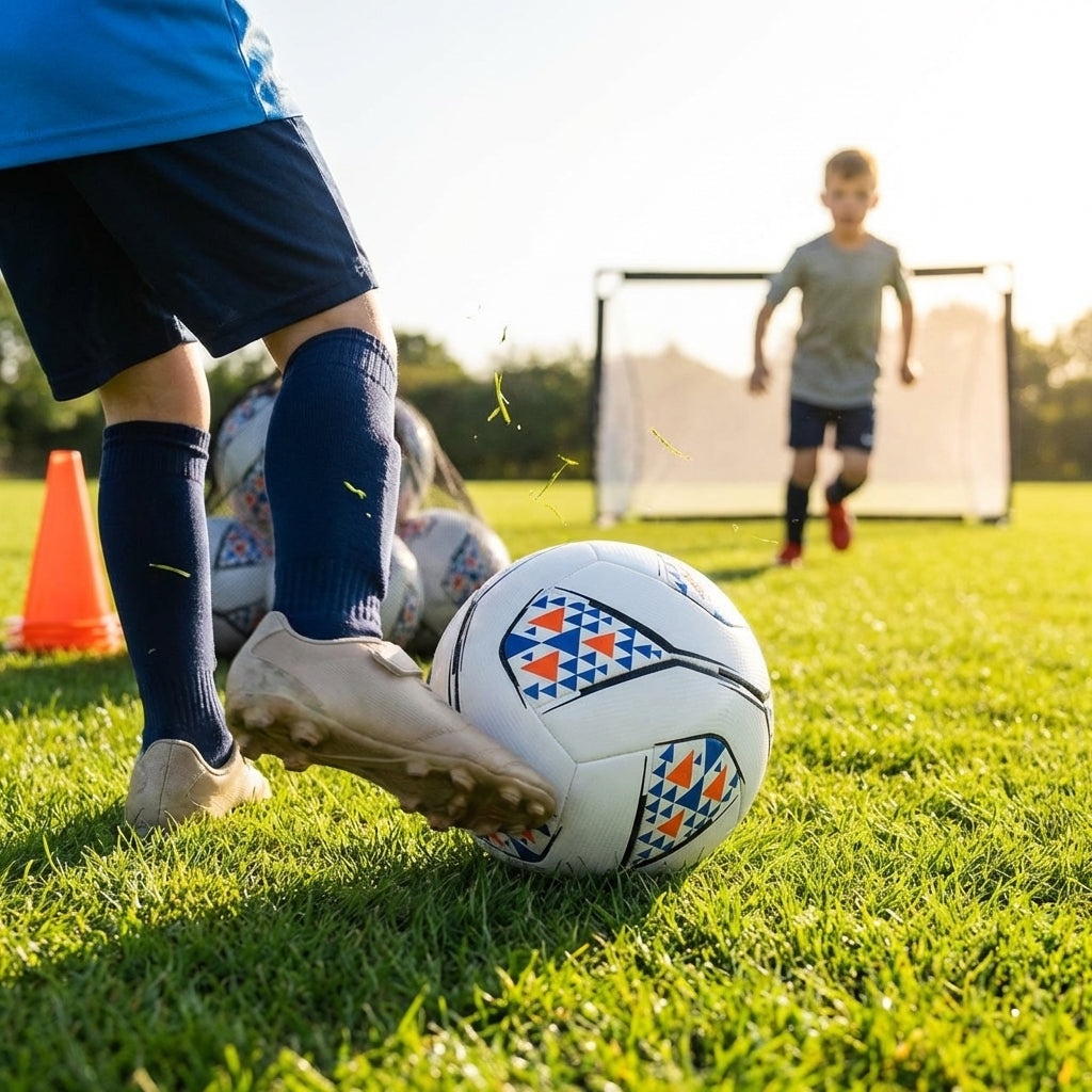 Multi-colour football designed for training and matches