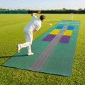 Cricket matting with coloured zones, ideal for training