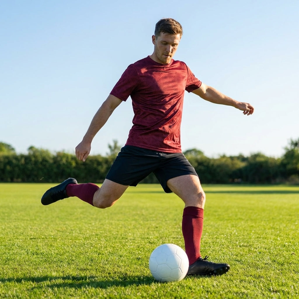 Men's football shirt in multiple colours, made from polyester for athletic use
