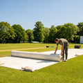 Heavy duty tarpaulin with brass eyelets and grab handles
